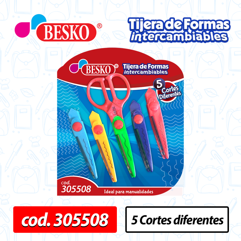 TIJERA DE FORMAS INTERCAMBIABLES - COD.305508