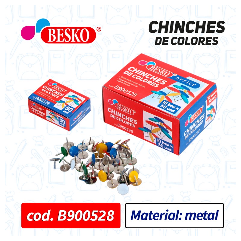 CHINCHES DE COLORES BESKO - Cod.B900528
