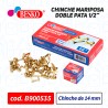 CHINCHE MARIPOSA DOBLE PATA 1/2" 14MM - Cod.B900535