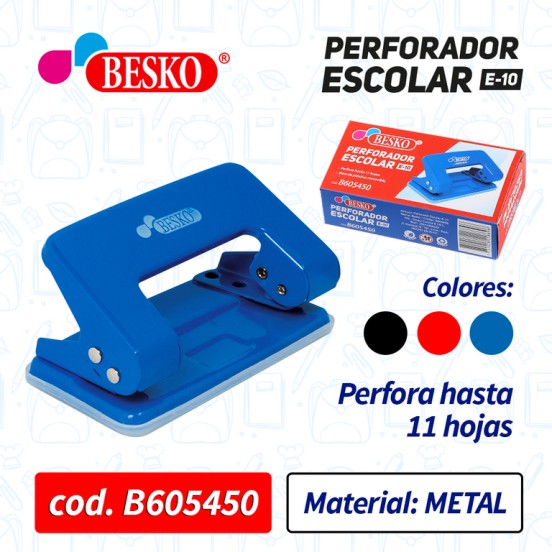 PERFORADOR ESCOLAR "E10" - Cod.B605450