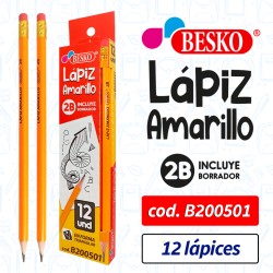 LAPIZ AMARILLO 2B - Cod.B200501