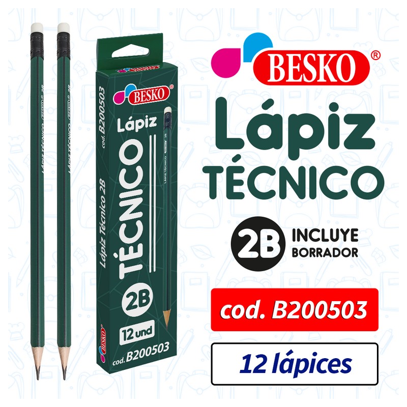 LAPIZ TECNICO 2B - Cod.B200503