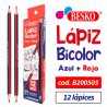 LAPIZ BICOLOR AZUL Y ROJO - Cod.B200505