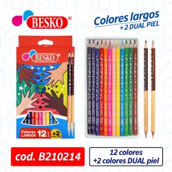 COLOR LARGO X12 + 2 DUAL PIEL - Cod. B210214