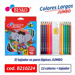 COLORES JUMBO X12 BESKO - Cod.B210224