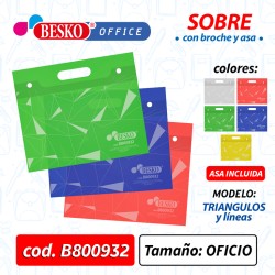 SOBRE CON BROCHE Y ASA OFICIO "G24" - Cod.B800932
