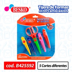 TIJERA DE FORMAS 6" EN SET BESKO - Cod.B425592