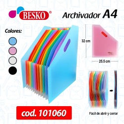 ARCHIVADOR A4 ACORDEÓN -...