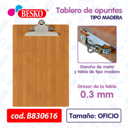 TABLERO DE MADERA BESKO OFICIO - Cod.B830616