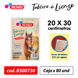 B500730 - Tablero de - Lienzo 20 x 30 cm