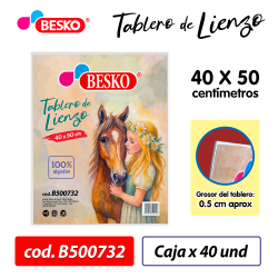 B500732 - Tablero de - Lienzo 40 x 50 cm