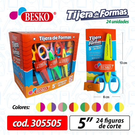 TIJERA DE FORMAS CHICO 5" - COD.305505